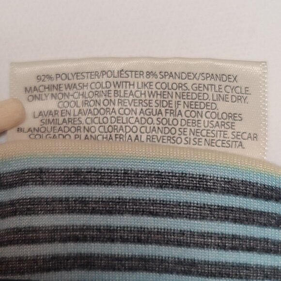 Bobbie Brooks Striped Ruched Tunic Top – Size Large - Picture 10 of 10